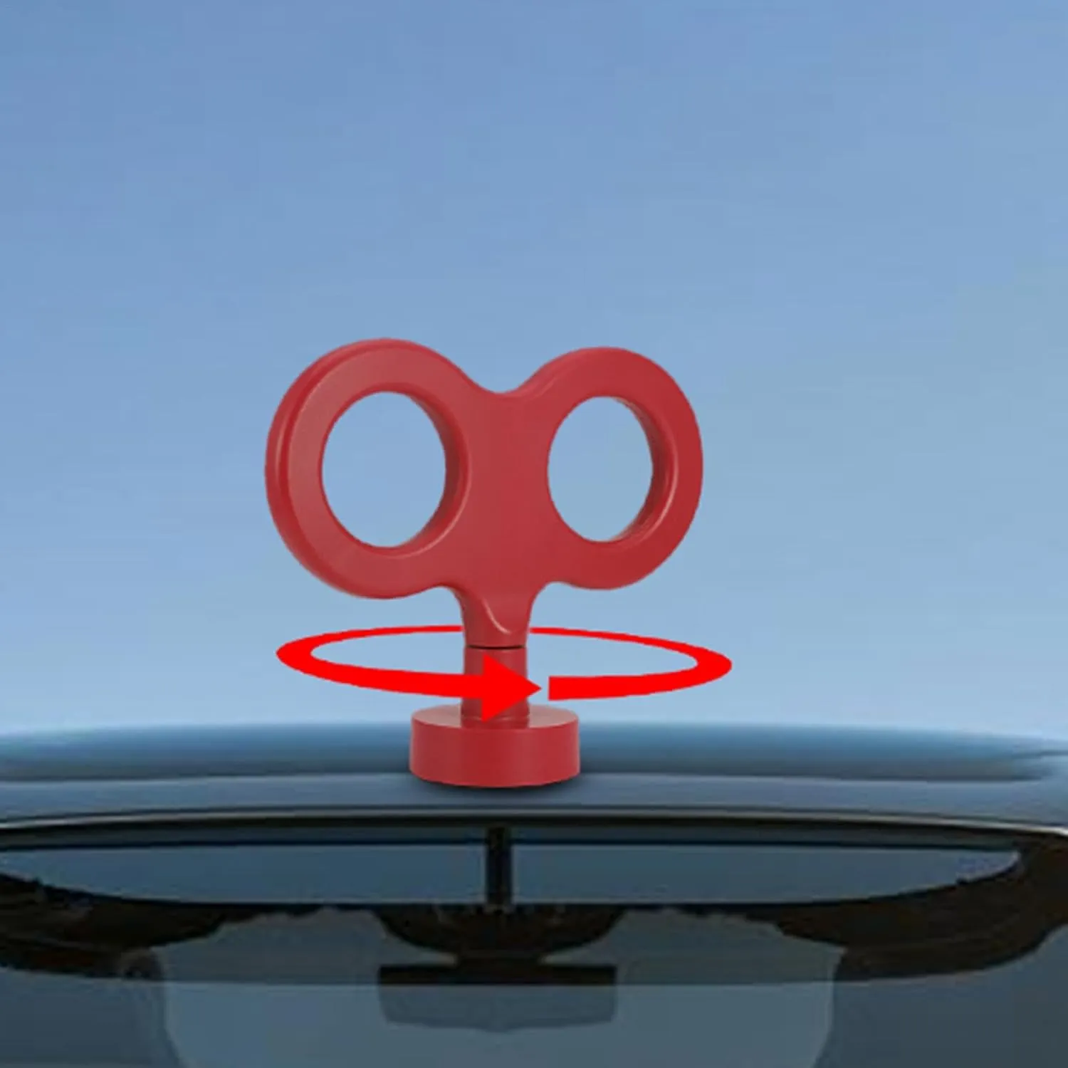 Decoration, Clockwork Wind Up Car Key, Hood navigational dateline eyelid tone nutritive Ornament Car Electric Rotating Spring Key, Car Roof Ornament Car Wind Up Key, Cute Clockwork Wind Up Key for Back of Car Roof 