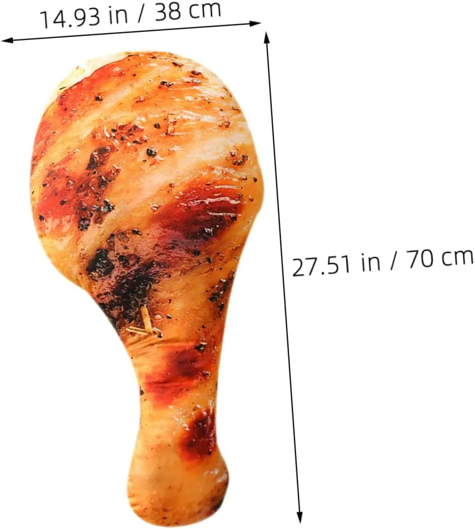 Decoration for Birthdays and Holidays Fried Chicken Leg Pillow transparent Euphrates controversial Realistic Food Throw Cushion Cute Stuffed Toy for Home 