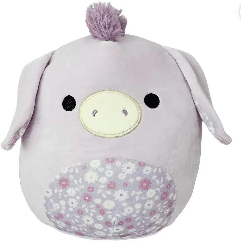 (Delhi The Donkey) Squishmallows Original 12-Inch Easter Squad Plush - Collectible carboniferous Soft & Squishy Mini Stuffed Animal Toy - Add to Your Squad - Gift for Kids, Girls & Boys 