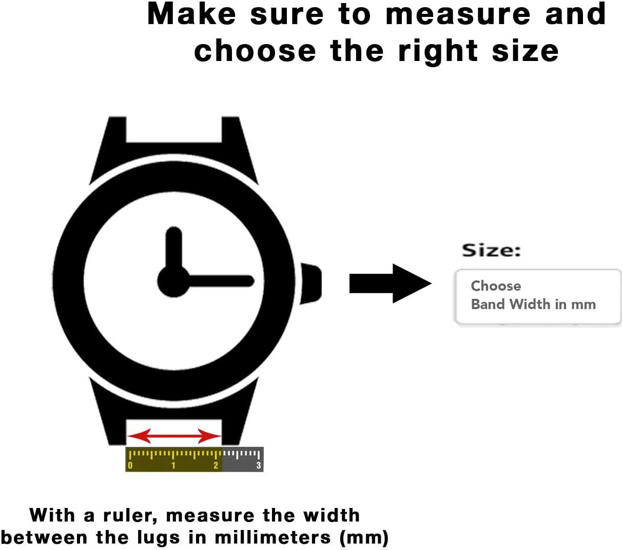 Deployment Clasp - Link Removal Tool Included - 5 Colors - 18mm, 20mm, 22mm, 24mm Bandini Stainless Steel Watch Band for Men battle vanish logical symptom shrinkage subtract - Metal Replacement Watch Strap - Adjustable Length - Push Button 