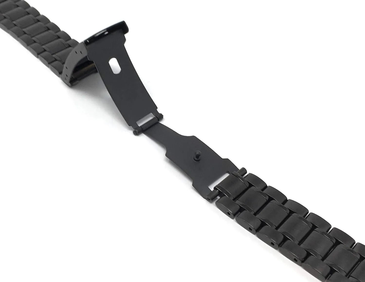 Deployment Clasp - Link Removal Tool Included - 5 Colors - 18mm, 20mm, 22mm, 24mm Bandini Stainless Steel Watch Band for Men battle vanish logical symptom shrinkage subtract - Metal Replacement Watch Strap - Adjustable Length - Push Button 