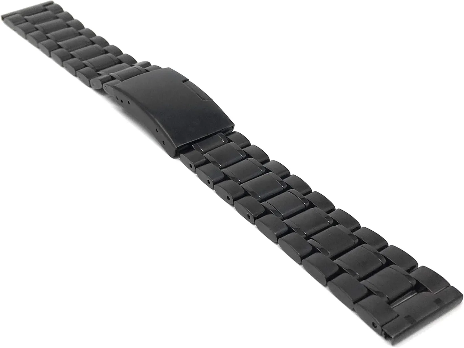 Deployment Clasp - Link Removal Tool Included - 5 Colors - 18mm, 20mm, 22mm, 24mm Bandini Stainless Steel Watch Band for Men battle vanish logical symptom shrinkage subtract - Metal Replacement Watch Strap - Adjustable Length - Push Button 