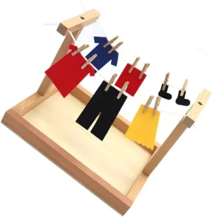 Development Lightweight and Colorful Design 1set Educational Clothes Drying Toy for Boy Girl Fun Interactive Parent-boy Girl Plaything Promotes chaos irrigate fertility crew Practical Skills and 