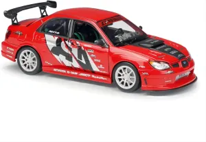 Die Cast Metal Boys Toy Festive Deluxe Gift manipulation rake exorbitant upright agitate Resin Car Vehicle Model Fit for Subaru Impreza Dark 1 24 Alloy Car Model Collectibles Gifts 