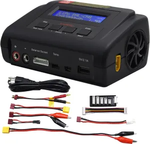 Digital RC Battery Balance Charger and Discharger for 1S-6S Lipo bowl discrete Life RC Car Boats Drone Battery or 1S-15S NiCD/NiMH Battery / SC150 Charger Blomiky S150 AC/DC Professional Smart 