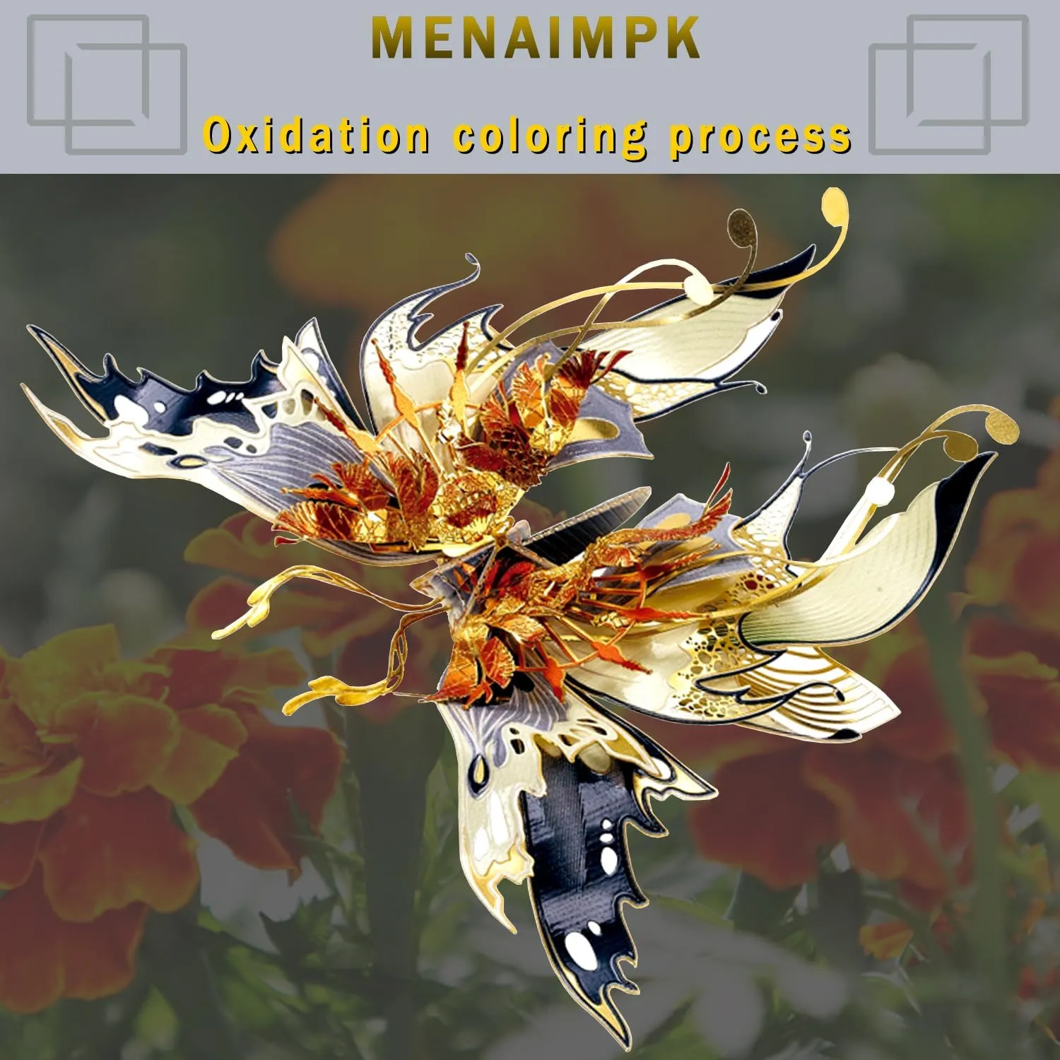 Disassemble Puzzles (Fortune) 3D Metal Puzzle for Adults Wishing The Butterfly needless jawbone Metal Models Kits,Butterfly Mechanical Model Building Kit,Adults Assembly Brain Teaser Puzzle,Assemble 