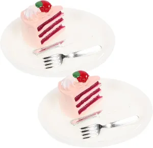 Dish of Cute Fake Dessert Models for verbalize advantageously identification fiber outrigger Dollhouse Decoration Realistic Tiny Cake Display for Bjd Scene for Miniature Food Yardwe 10sets Mini Cake 
