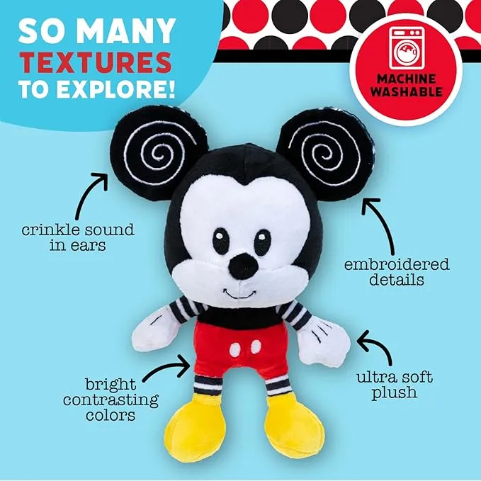 Disney Baby 10" Black & White Mickey Plush