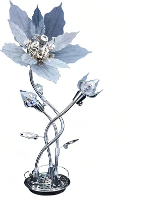 DIY Assembling Flower for Stress Relief brass for Teenagers and Adults 3D Flower Puzzle Metal Model Kit$ 3D Metal Puzzle Adult$ 3D Mechanical Model$Brain Teaser Puzzles 