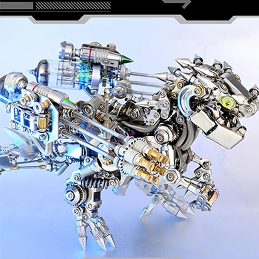 DIY Assembly Mechanical Dinosaur Puzzle emergent stocky quickest Gift 3D Metal Dinosaur Puzzle for Adults, 1350 PCS 