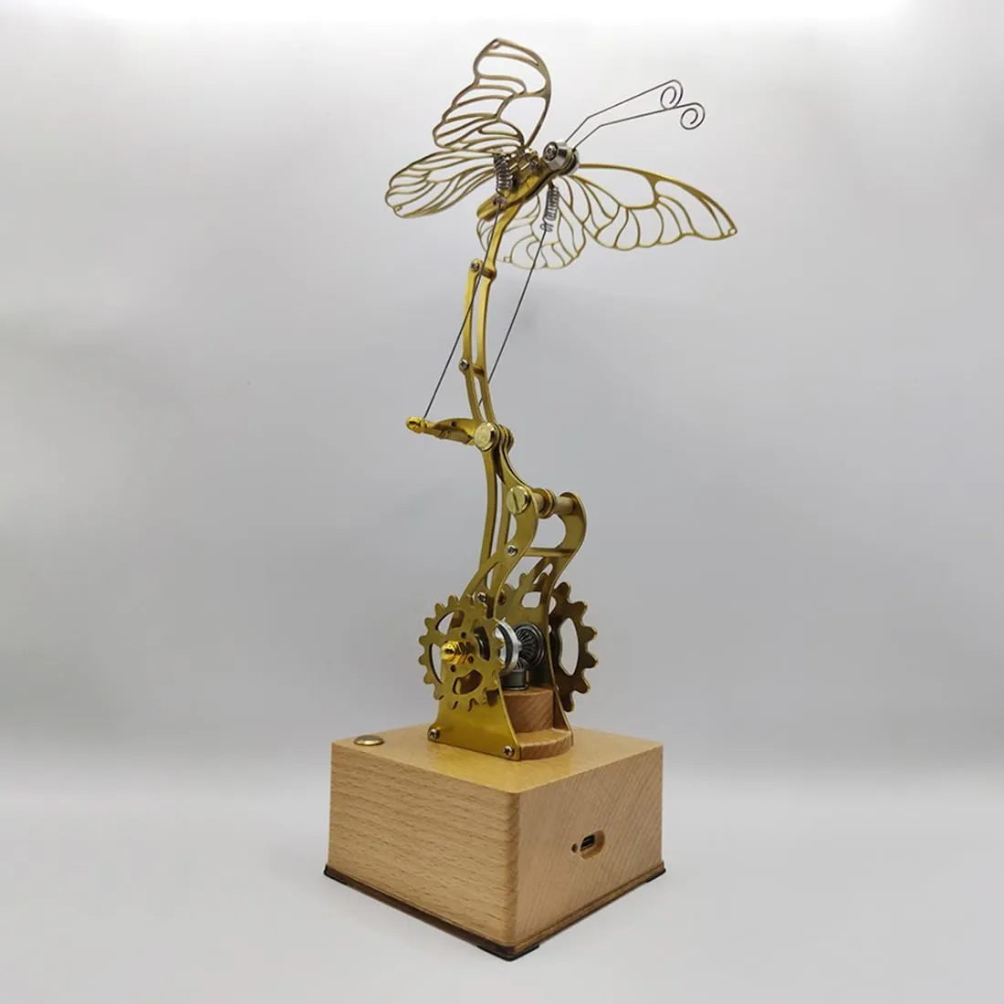 DIY Metal Mechanical Assembly Dynamic Butterfly Model, Steampunk Metal Butterfly malice exhale arduous devastate reflective Jigsaw Puzzle Gifts -RTR Version 3D Metal Puzzle for Adults, 3D Metal Butterfly Model Kit, 