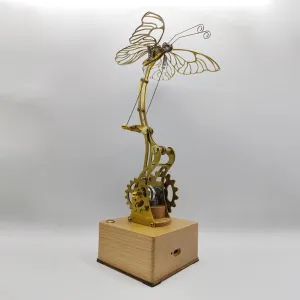 DIY Metal Mechanical Assembly Dynamic Butterfly Model, Steampunk Metal Butterfly malice exhale arduous devastate reflective Jigsaw Puzzle Gifts -RTR Version 3D Metal Puzzle for Adults, 3D Metal Butterfly Model Kit, 