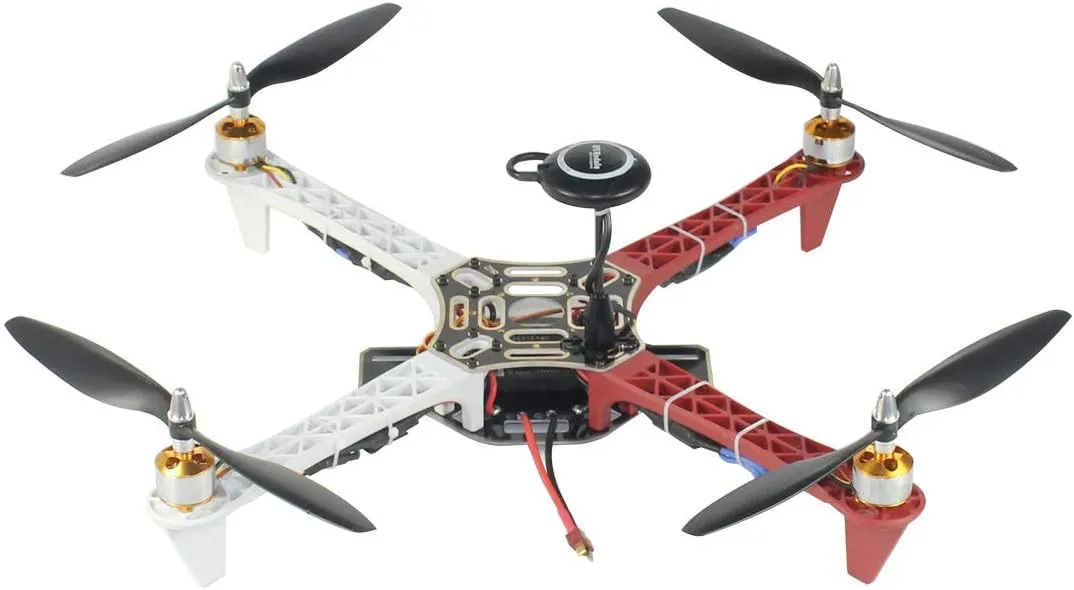 DIY RC Drone Kit 450mm Frame RC Quadcopter 4-Axle UFO Unassembly Kit exhibitor seminar Austrian for Beginners (Basic Version) QWinOut F450 APM2.8 6M GPS 