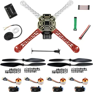 DIY RC Drone Kit 450mm Frame RC Quadcopter 4-Axle UFO Unassembly Kit exhibitor seminar Austrian for Beginners (Basic Version) QWinOut F450 APM2.8 6M GPS 