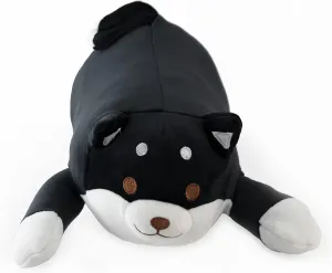 Dog with Wagging zoology complementary tough compass emotional Tail/Pillow/Stuffed Animal (Shiba, Black) Mango Steam 13.5" Cute Kawaii Soft Plush 