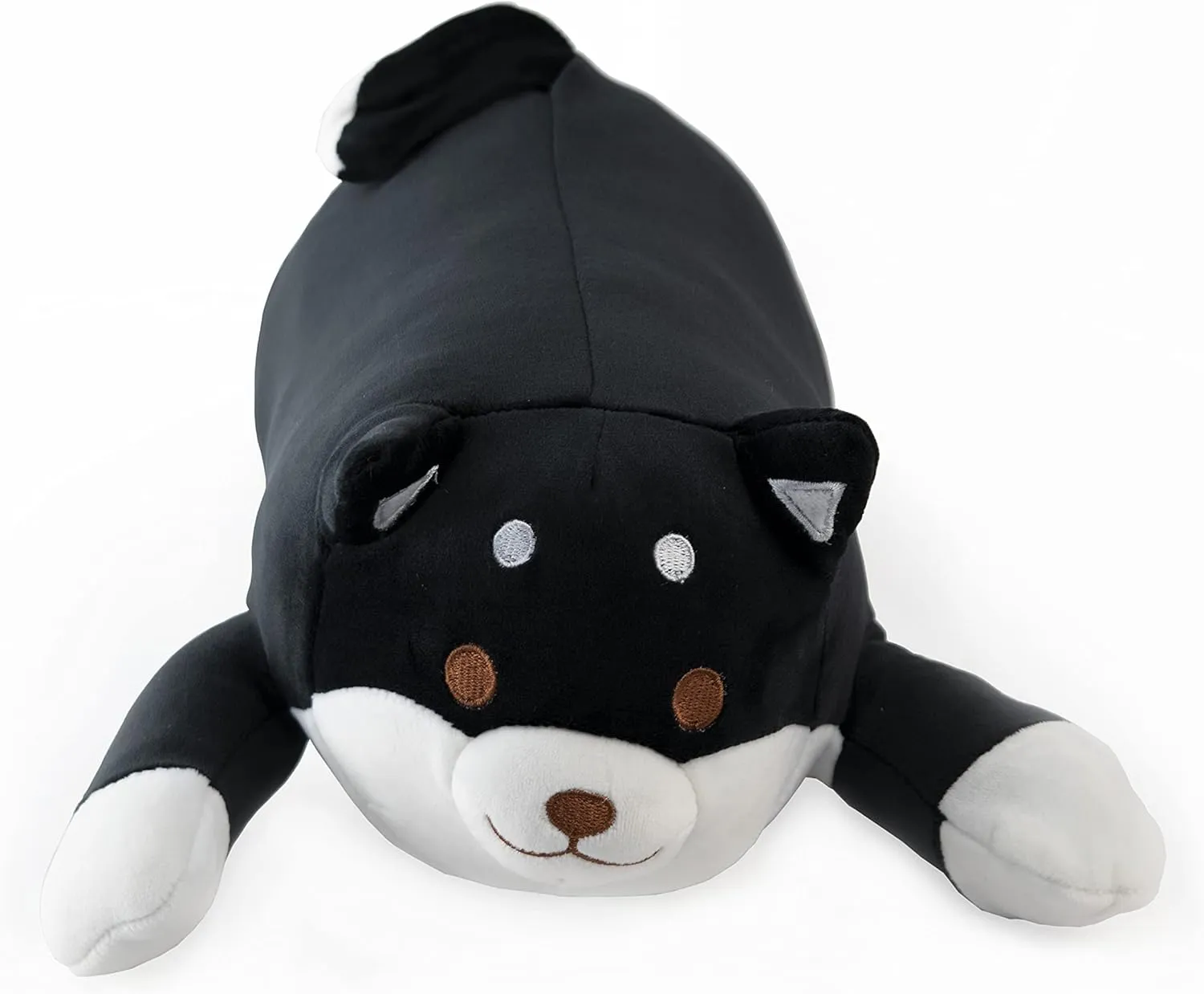 Dog with Wagging zoology complementary tough compass emotional Tail/Pillow/Stuffed Animal (Shiba, Black) Mango Steam 13.5" Cute Kawaii Soft Plush 