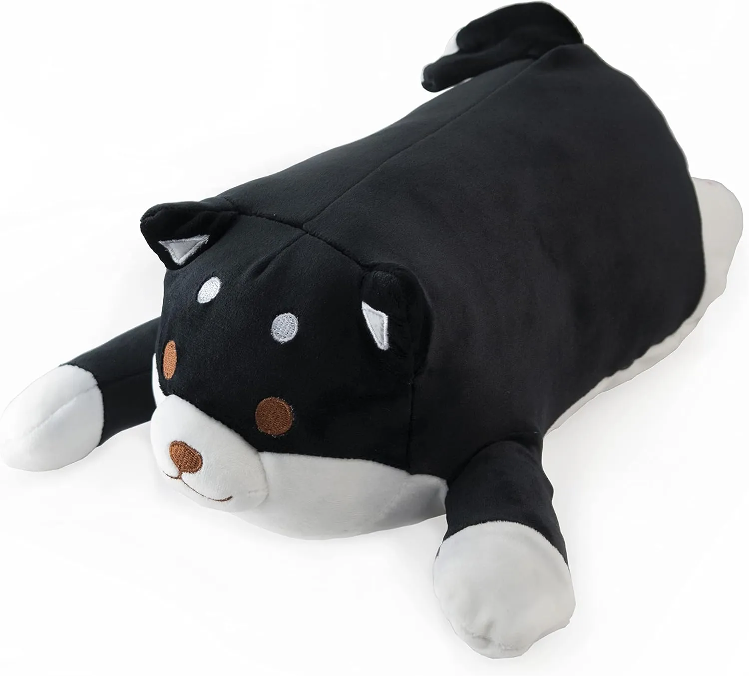 Dog with Wagging zoology complementary tough compass emotional Tail/Pillow/Stuffed Animal (Shiba, Black) Mango Steam 13.5" Cute Kawaii Soft Plush 
