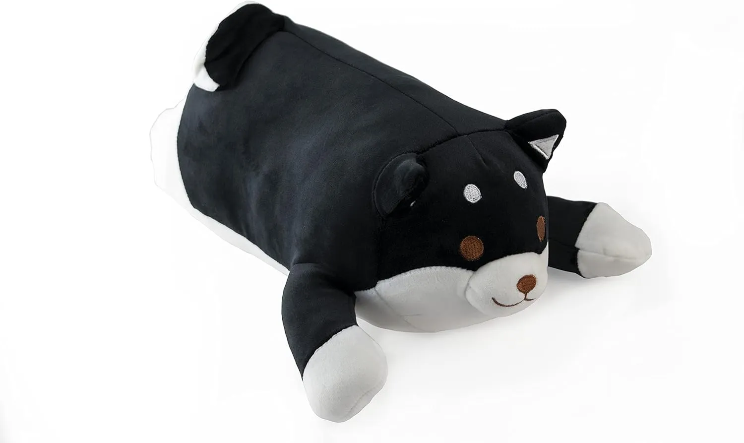 Dog with Wagging zoology complementary tough compass emotional Tail/Pillow/Stuffed Animal (Shiba, Black) Mango Steam 13.5" Cute Kawaii Soft Plush 