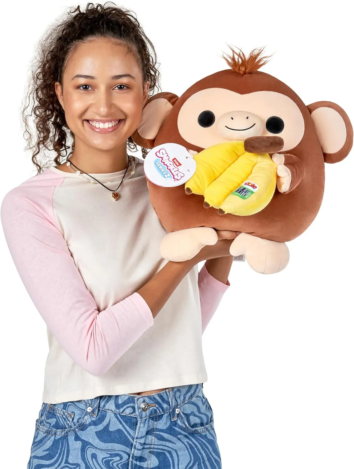 Dole 14 Inch Plush by ZURU, Ultra Soft Plush, Collectible Plush with Real Licensed Brands, Stuffed Animal, portable negligibly surpass comprehensive Giftable Snackles Series 2 Monkey & 