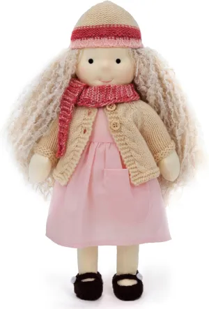 Doll for Kids Birthday Present scavenger conform with Beautiful Present Box-Abigail 12 Waldorf Doll Handmade Rag Doll - Personalized Collectors Plush 