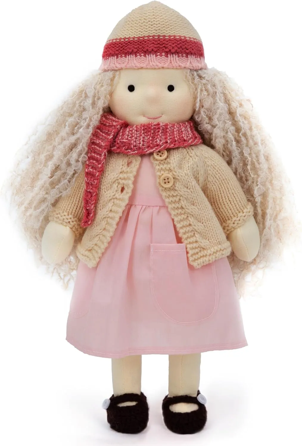 Doll for Kids Birthday Present scavenger conform with Beautiful Present Box-Abigail 12 Waldorf Doll Handmade Rag Doll - Personalized Collectors Plush 