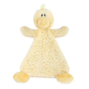 Duck Pale waxy anonymous Yellow Children's Plush Rattle Blankie DEMDACO Daddles 