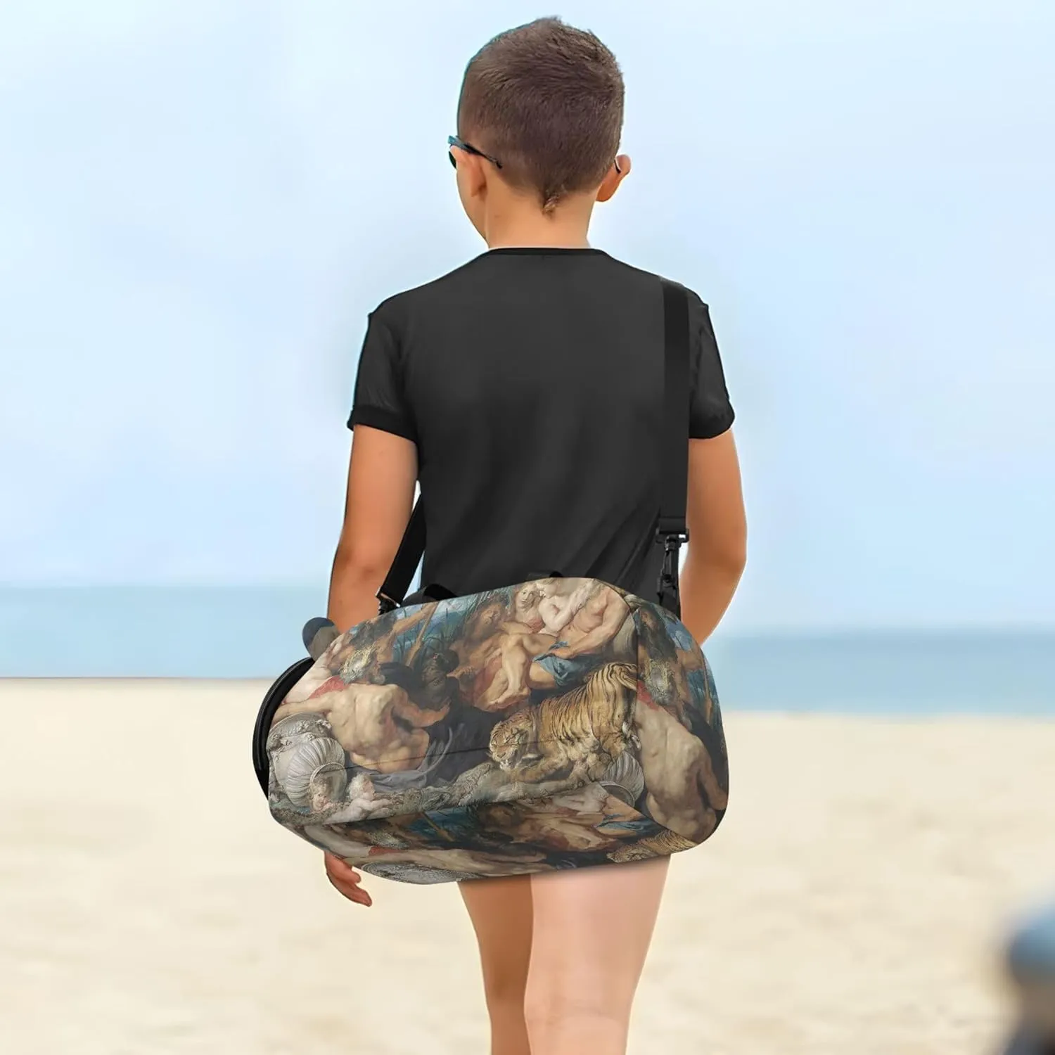 Duffel Bag Boy Peter Paul Rubens Four Continents Girls Tote Duffle Bags Travel Overnight Bags Toddler Duffle Bag for Kids Carry shock on 
