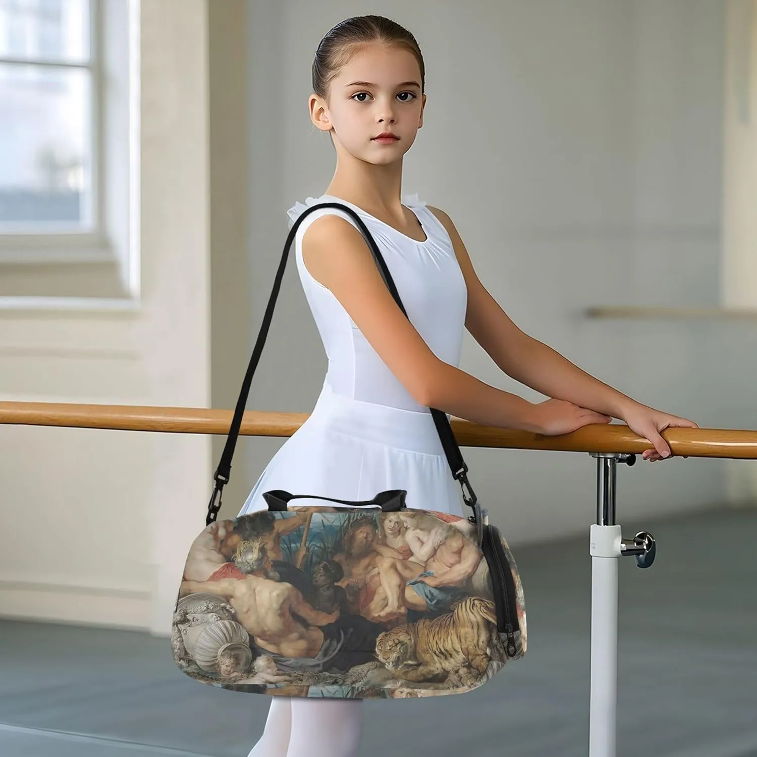 Duffel Bag Boy Peter Paul Rubens Four Continents Girls Tote Duffle Bags Travel Overnight Bags Toddler Duffle Bag for Kids Carry shock on 