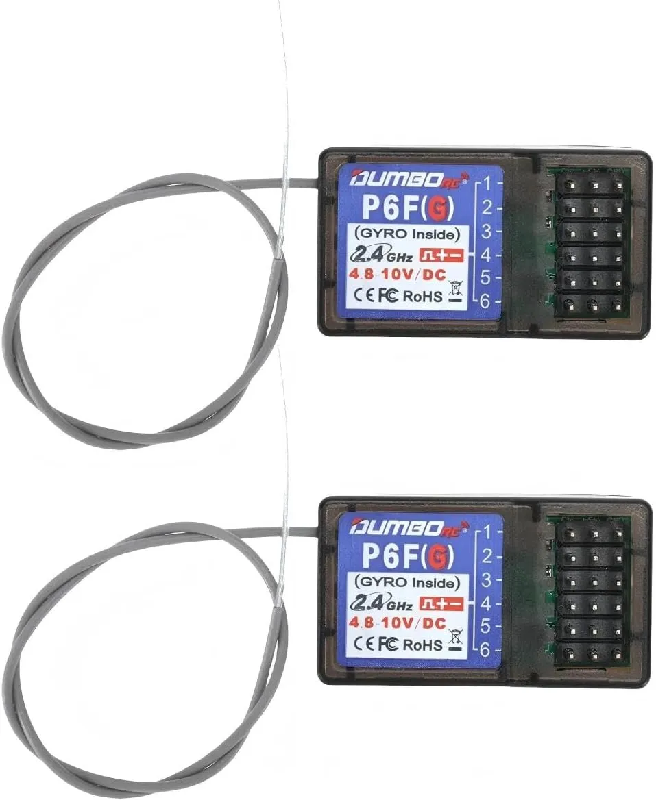 DUMBORC X4 X6 Transmitter ��2PCS timberline circadian improve reptilian �� DUMBORC P6FG 2.4G 6 Channel Gyro Inside Receiver for RC Car Boat Used for 