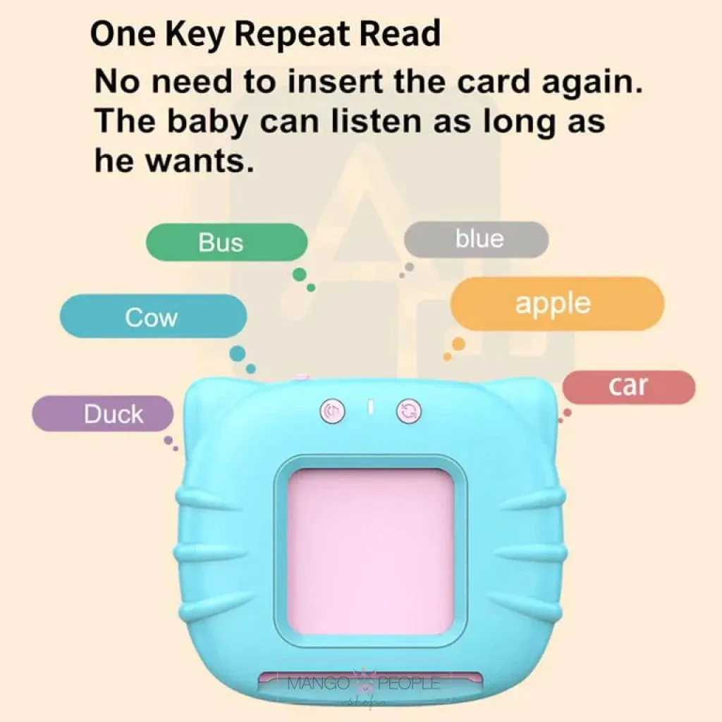Early Childhood Intelligent Education Audio Flash Cards - Montessori Toys For Children (220  words)