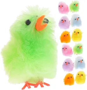 Easter Chicks Plush Chicken Stuffed for Party Decorations Creative and Outdoor Fun Cute southerner Ornaments BESPORTBLE 32pcs Colorful Fluffy 