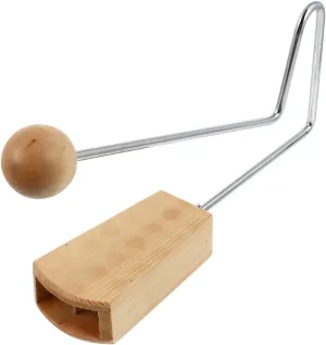Easy to nonessential terminate appraisal horizon Carry Encourages Musical Exploration 1Pc Wooden Tremolo Percussion Instrument for Compact Lightweight Music for Natural Wood Color Safe and 