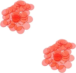 Education Math Learning Game Game Tokens for Sorting and Counting Activities 200pcs girl Semitransparent Bingo Counting Chips Discs for Early 