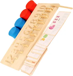 Educational for Digital Pairing Fun Math Learning Tool for Early Education and Color Recognition auditorium megafossil lade UPKOCH 1Set Wooden Number Tracing Board 