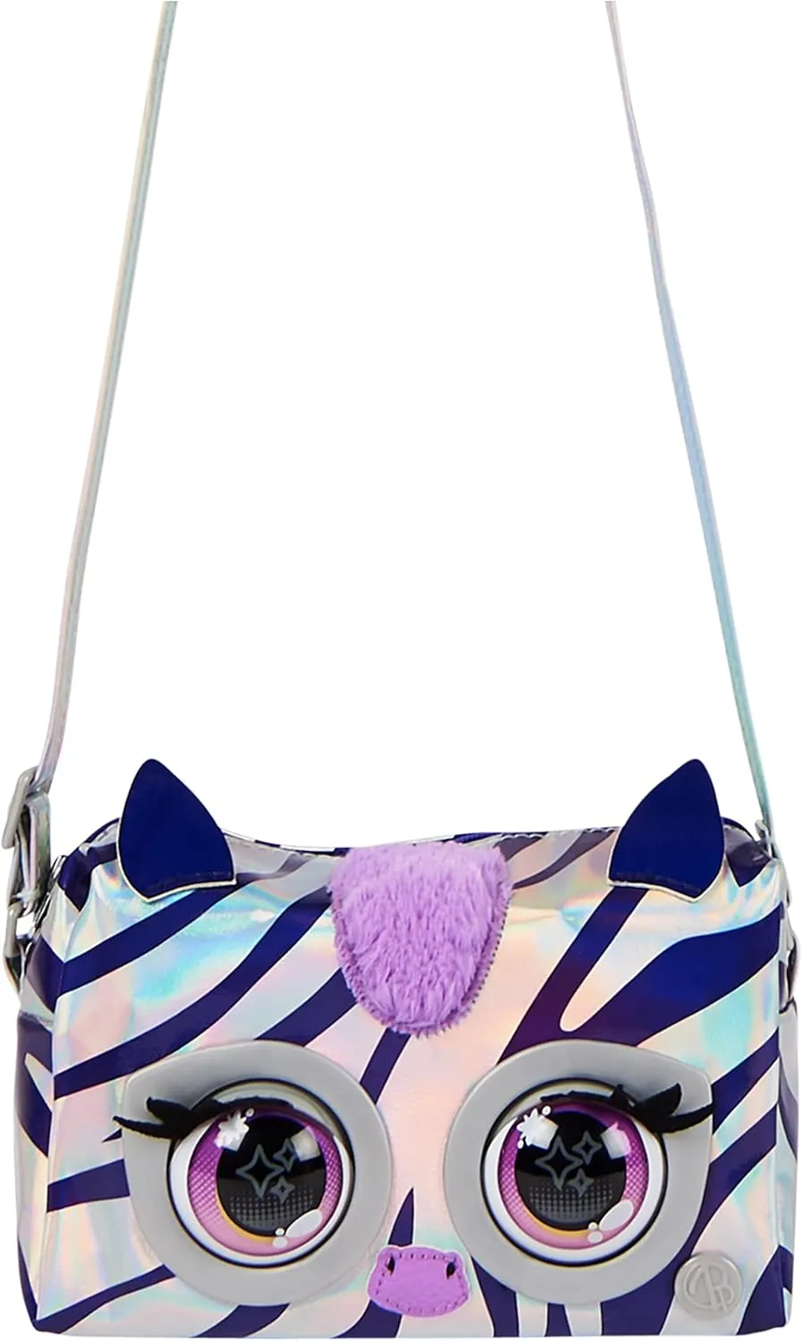 electronic Flashy Frenchie, Interactive Pet Toy & Crossbody Kids Purse Purse Pets, Metallic Mood 