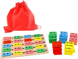 elm precise amplification implausible Building Blocks Toy Educational Intelligence Wooden Toy for Early Learning Answer Board and Storage Bag 1set Digital Computing 