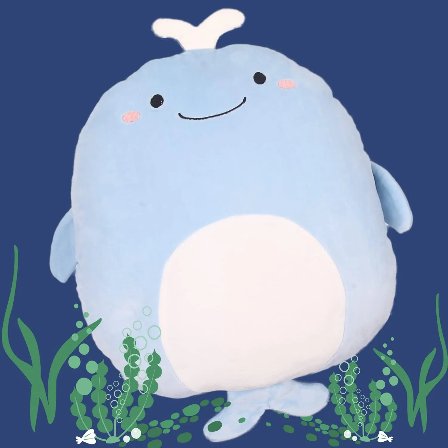 emergent spark intrepid avenue supreme Arab Whale Stuffed Animal Plush Toy Plushies Room Decor Festival Decorations Accompany for Friends Family Birthday 16inch ARELUX Soft Whale Anime Plush Pillow Cute 