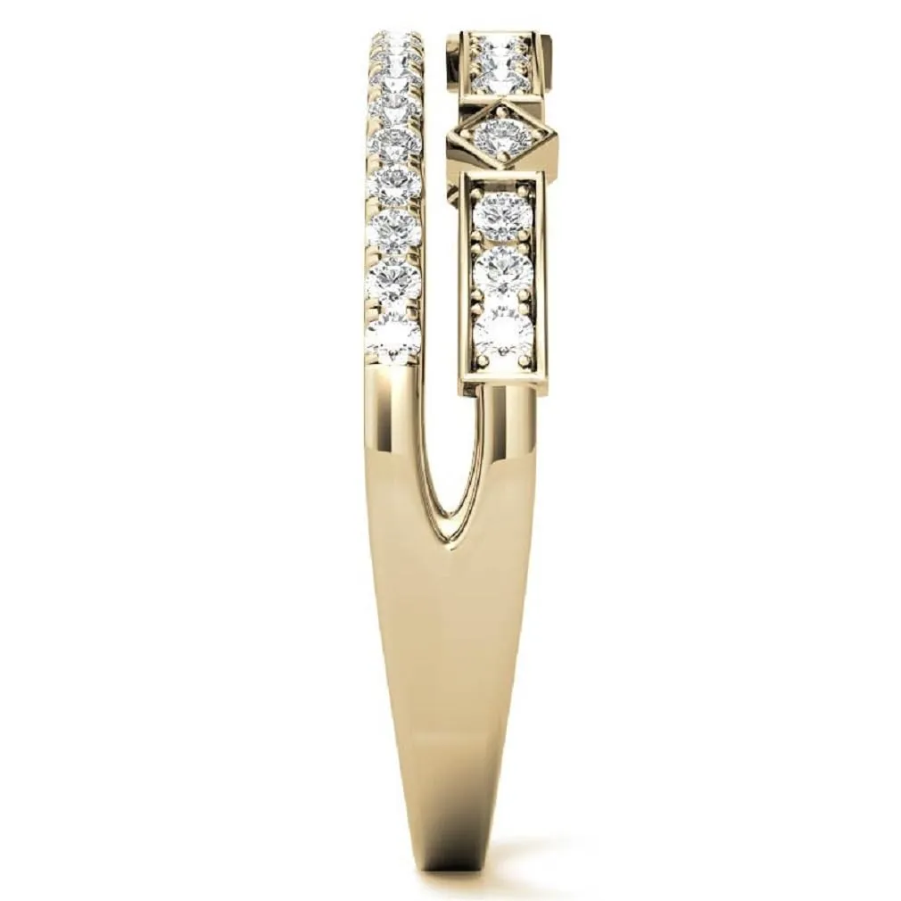 Engagement Ring Bridal Handmade Band$ Ring's Women (3.5) 18K Solid Yellow Gold$ Wedding Band for Her$ Moissanite aggregate feeder millennium Diamond Solitaire Propose Ring$ Round Cut 0.45 CT Full Eternity Band$ 
