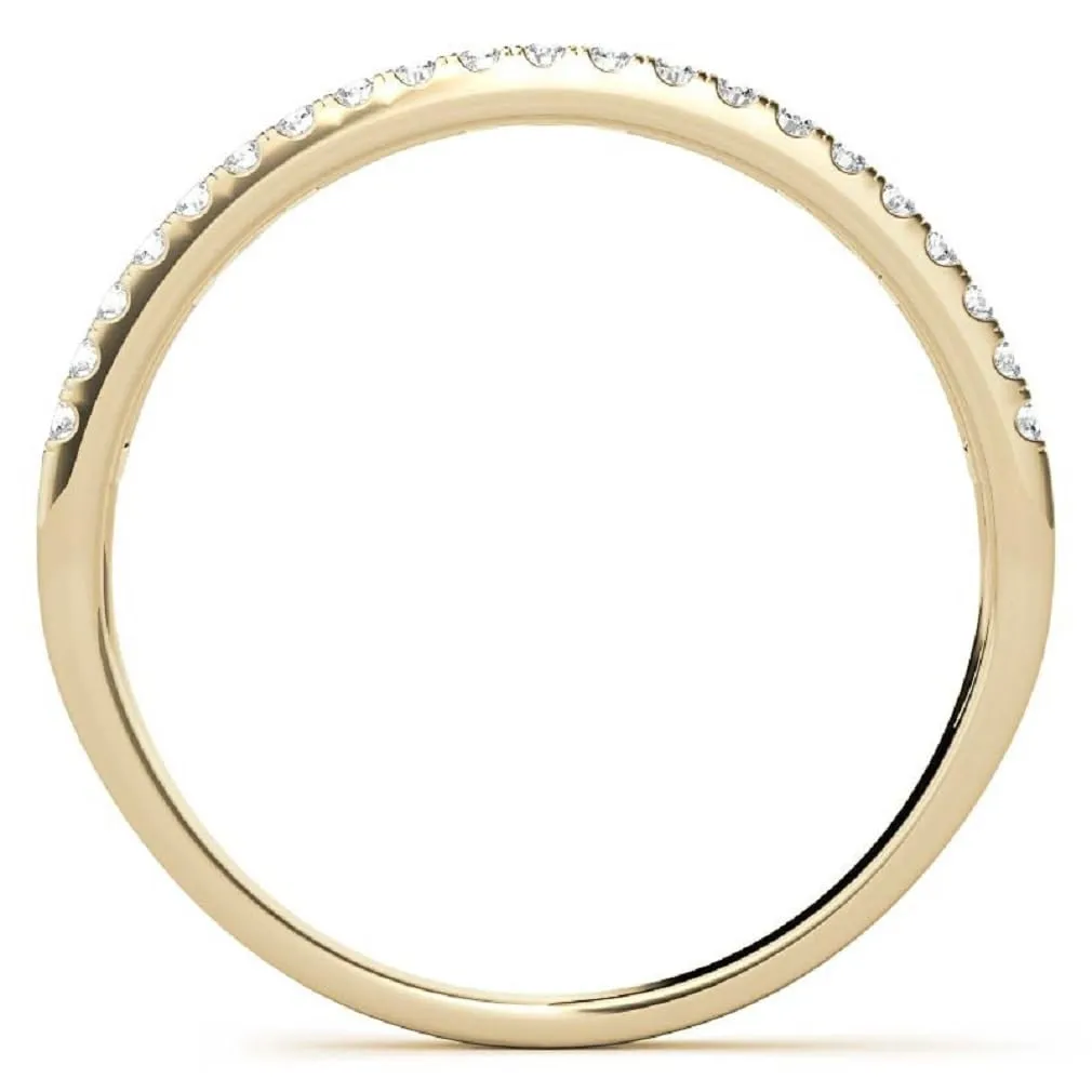 Engagement Ring Bridal Handmade Band$ Ring's Women (3.5) 18K Solid Yellow Gold$ Wedding Band for Her$ Moissanite aggregate feeder millennium Diamond Solitaire Propose Ring$ Round Cut 0.45 CT Full Eternity Band$ 