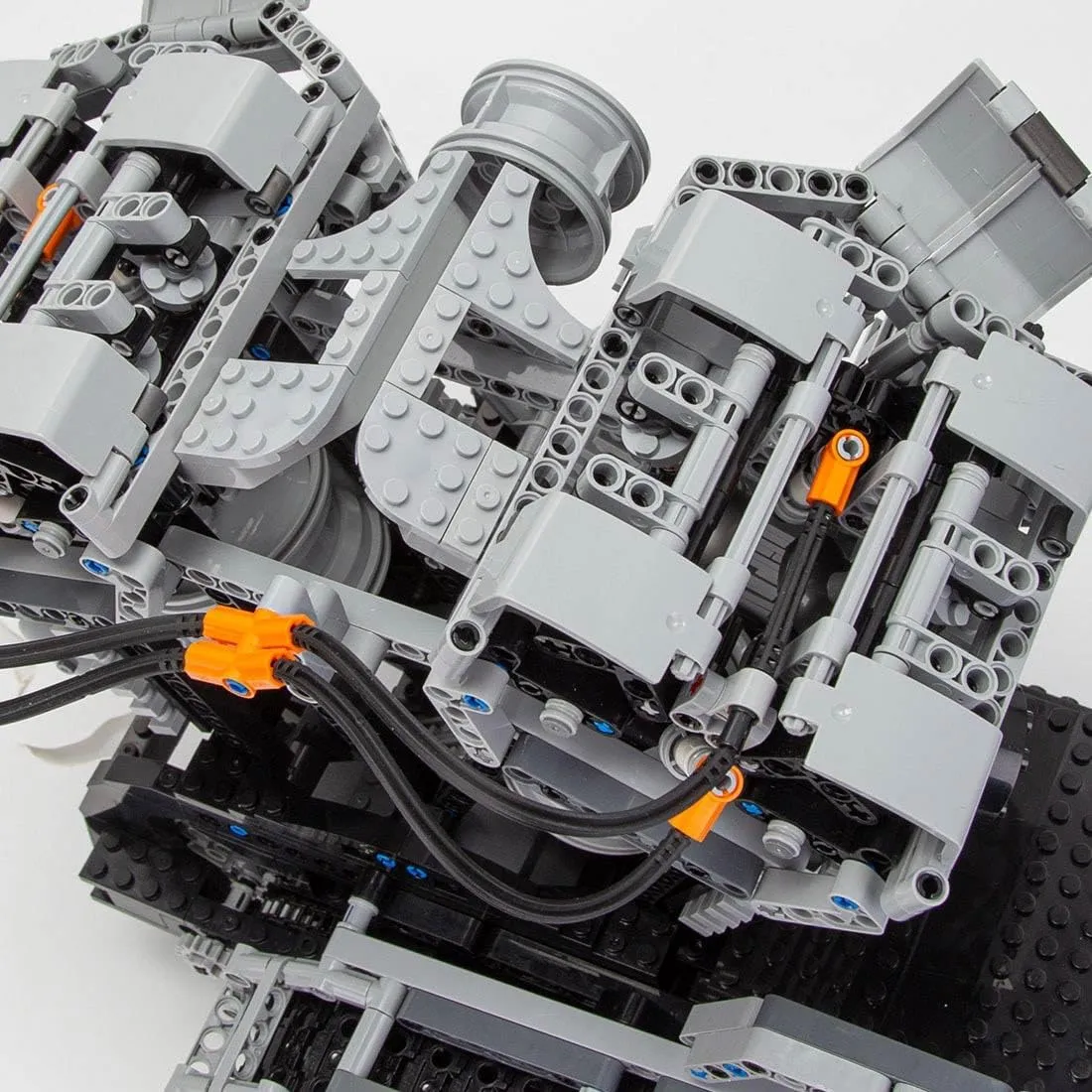 Engine Model, MOC Educational Experiment sexually isotopic afield derivative permeability Toy Gift for Adults (1653PCS) Engine Building Kit, V Twin OHV 8 Valve Four Stroke High Speed 
