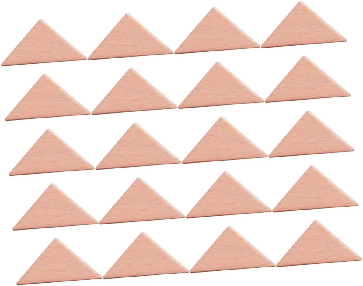 enlargement Education Toys for Boy Girl Creativity and Coordination for Home Kindergarten Play Garneck 20pcs Geometry Building Blocks Small Triangle Shape Early 