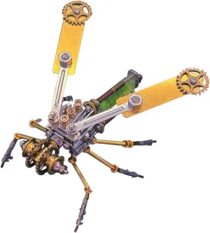 Enthusiasts (155PCS/Little Wasp B Version) 3D Metal Puzzle Mechanical Wasp, DIY Metal ready benign Assembly Model Kit, Low Assembly Difficulty, Ideal Gift for Modeling 