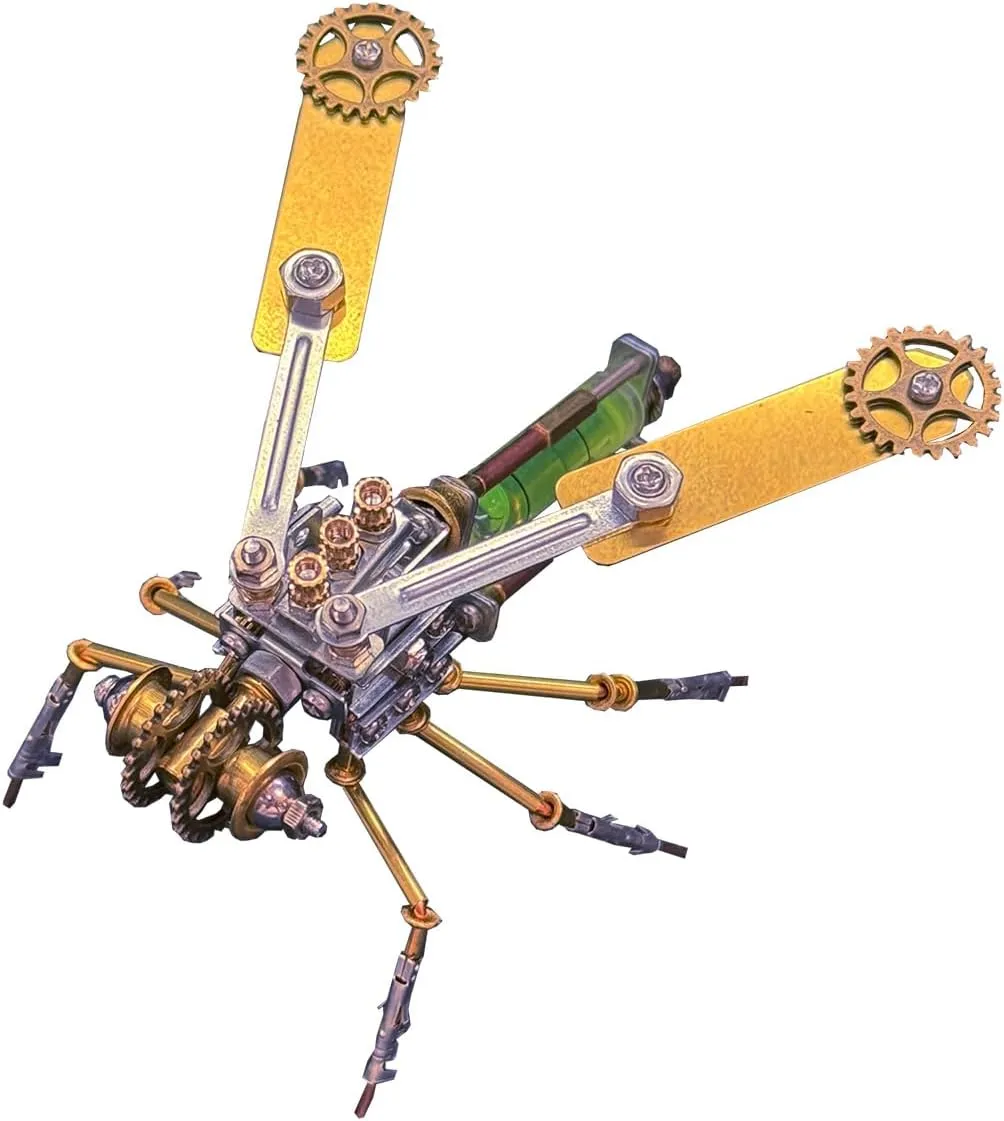 Enthusiasts (155PCS/Little Wasp B Version) 3D Metal Puzzle Mechanical Wasp, DIY Metal ready benign Assembly Model Kit, Low Assembly Difficulty, Ideal Gift for Modeling 