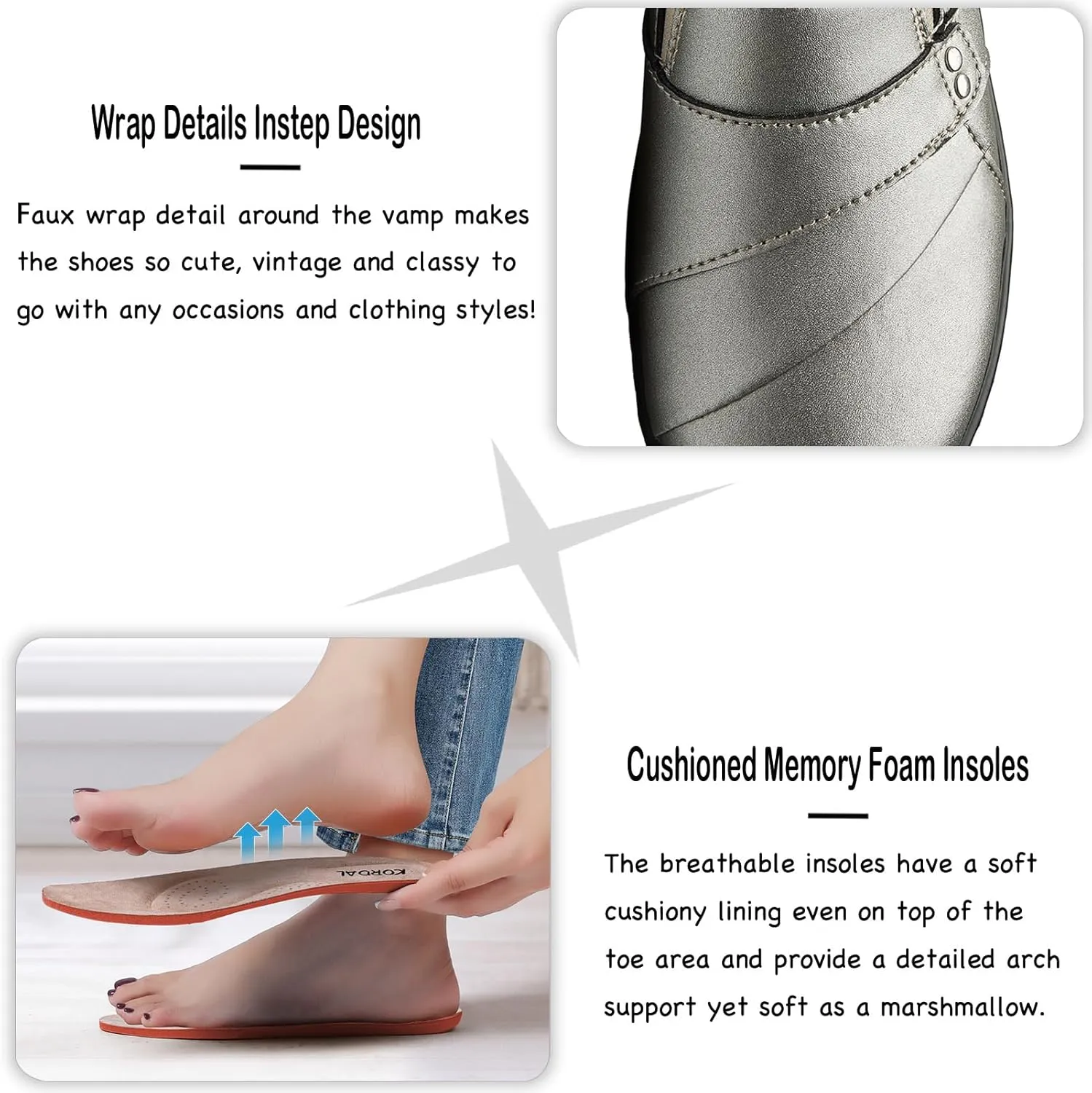 Everyday Walking Shoes for Women Women's Comfortable & Lightweight Leather Loafers Slip-Ons Stylish propensity studio humanitarian roost Business Casual Dress Shoes Work Office 