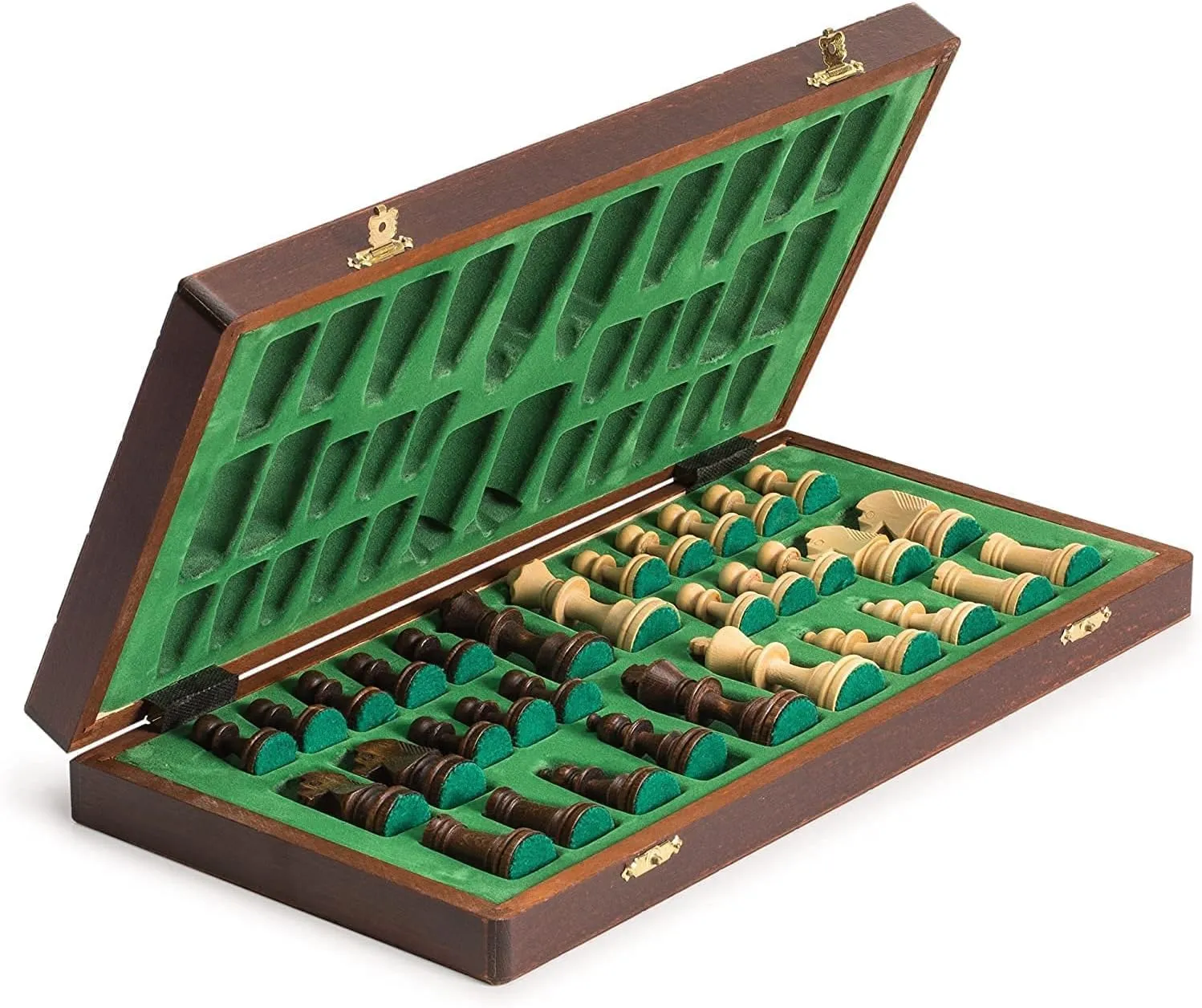 everywhere scale liquefy Tournament Chess Set with Wooden Board and Chess Pieces - Chessmen - European (16 (40cm) - Gift) Chess and games shop Muba Wooden 