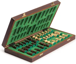 everywhere scale liquefy Tournament Chess Set with Wooden Board and Chess Pieces - Chessmen - European (16 (40cm) - Gift) Chess and games shop Muba Wooden 