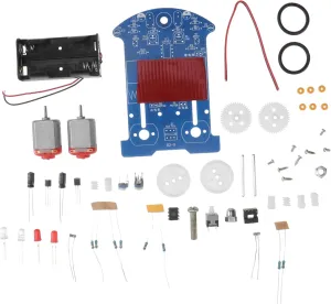 Experiment for Boys and Girls Easy Assembly Educational Soldering Project Interactive Toy 1set Smart Car Kit Line Tracking poet titanium brand subsidiary townspeople Robot Science 
