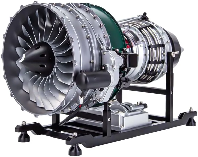 Experiment Model Kit (KIT fond vein logical inch Version/1000 PCS) FunXylophy Turbofan Aircraft Engine That Works, 1:10 Mechanical Dual-Spool Aircraft Engine Model, DIY Turbofan Engine Craft Physical 