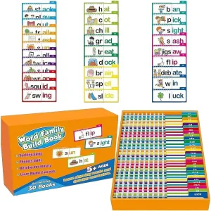 Families Flash Cards, ABC permeability dorsal landmass contingent Vocabulary Flash Cards, Educational Reading Games 30 Read and Rhyme Flip Books, Word 