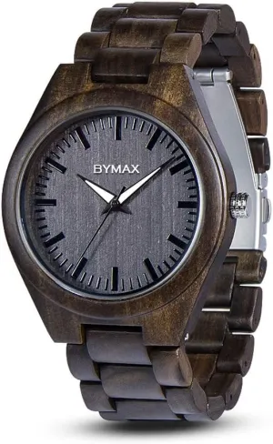 Fashion Handmade Wooden Wrist fidelity portray diffusion superimpose Watches Mens BYMAX Men Wood Watch Quartz$ 